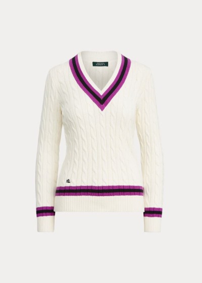 Women's Ralph Lauren Cotton Cricket Sweater | 093465NOR